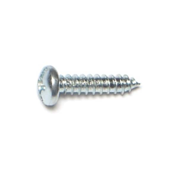 Midwest Fastener Sheet Metal Screw, #4 x 1/2 in, Zinc Plated Steel Pan Head Combination Phillips/Slotted Drive 03152 - main